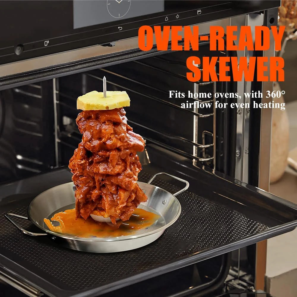 Vertical Al Pastor Skewer Stainless Steel BBQ Spit Stand BBQ Skewer Stand PRIMED