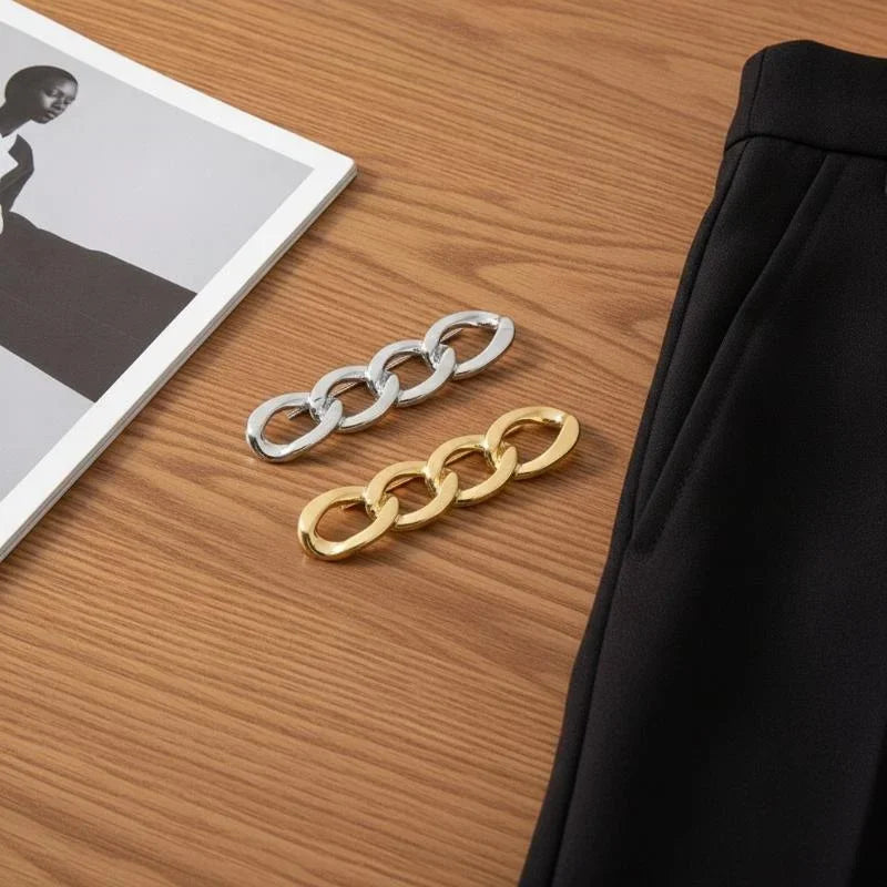 6-Pack Adjustable Jeans Button Waist Tightener Pins & Brooch Waist Adjuster Pins PRIMED