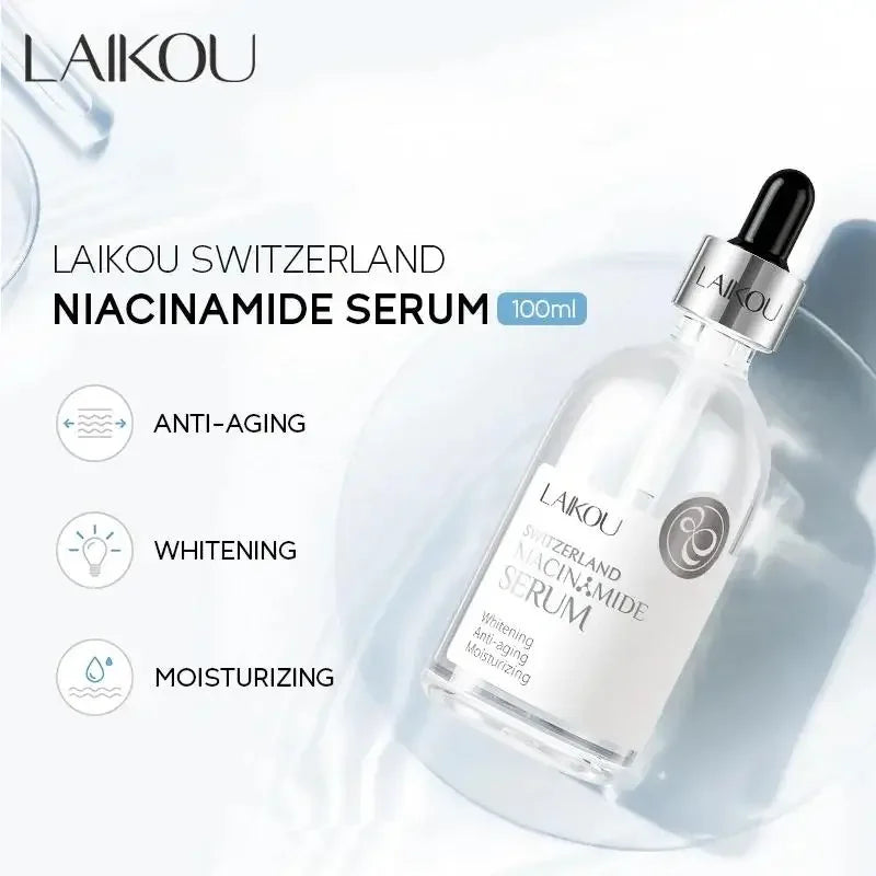 LAIKOU Anti-Aging Face Serum 100ml – Vitamin C & Hyaluronic Acid Anti-Aging Face Serum PRIMED