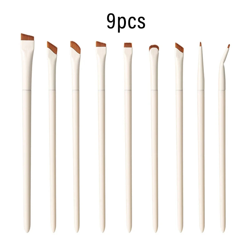 Angled Eyeliner & Eyebrow Brush Set – 1, 3, 7 or 9 Pcs Eye Makeup Brush Set PRIMED 01-9pcs
