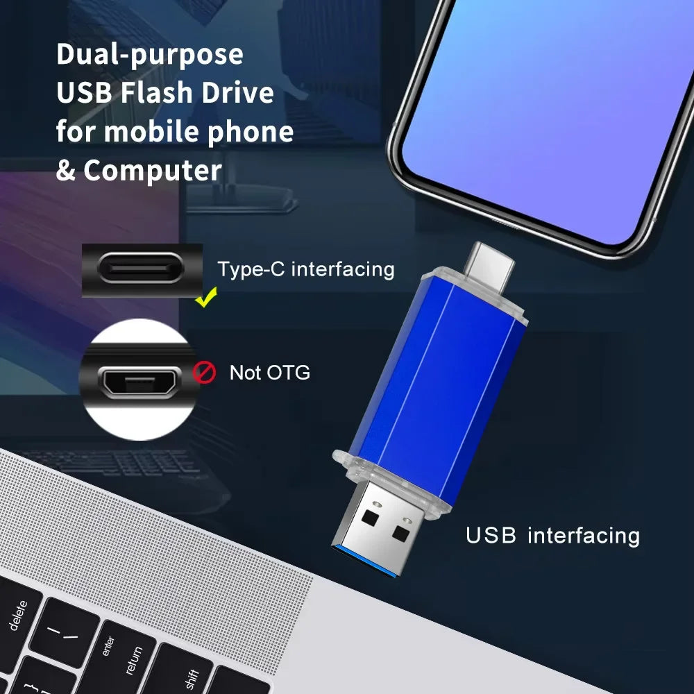USB 3.0 Flash Drive 128GB Metal Pen Drive – PC, Laptop & Car USB Flash Drive PRIMED