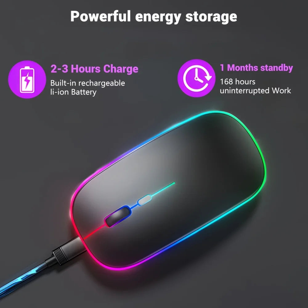 Dual-Mode Bluetooth Wireless Mouse – Rechargeable Ergonomic Wireless Computer Mouse PRIMED