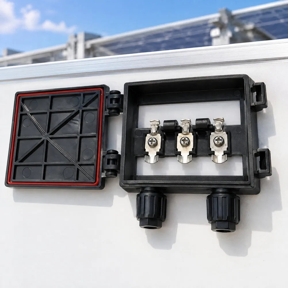 Solar Junction Box 50W–120W IP65 Waterproof PV Module 6A