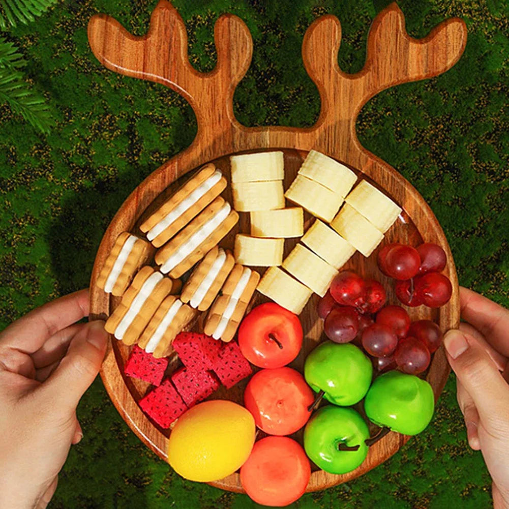 Wood Christmas Tree Serving Tray | Charcuterie & Snack Board Wooden Serving Tray PRIMED