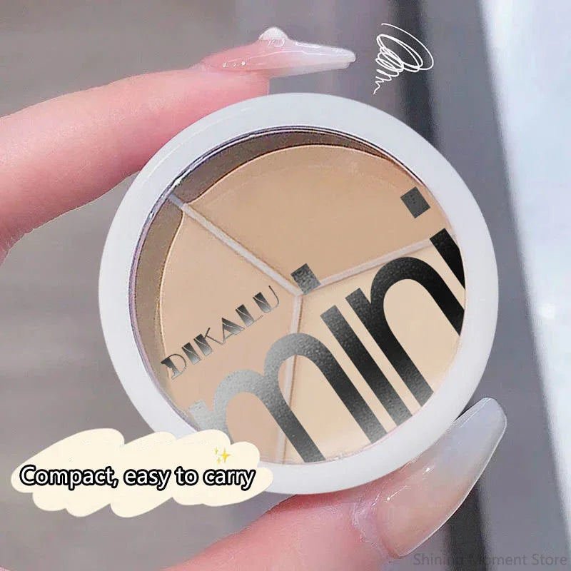 3-Color Full Coverage Concealer Palette – Hydrating & Brightening
