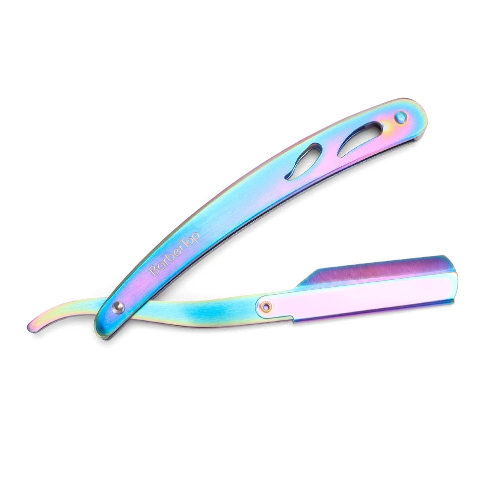 Men's Folding Shavette Razor – Replaceable Blades, 5 Colors