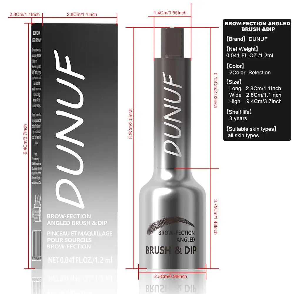 DUNUF Waterproof Eyebrow Pencil – 2 Color Long-Lasting Brow Eyebrow Pencil PRIMED