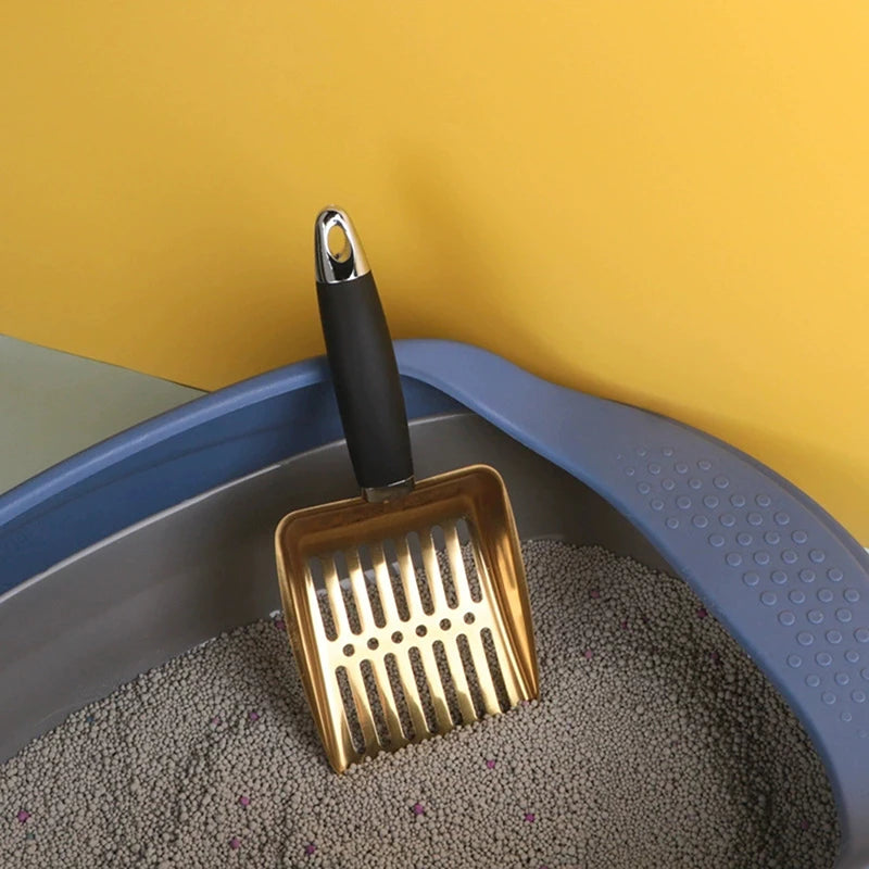 Stainless Steel Long Handle Cat Litter Scoop | Fine Mesh