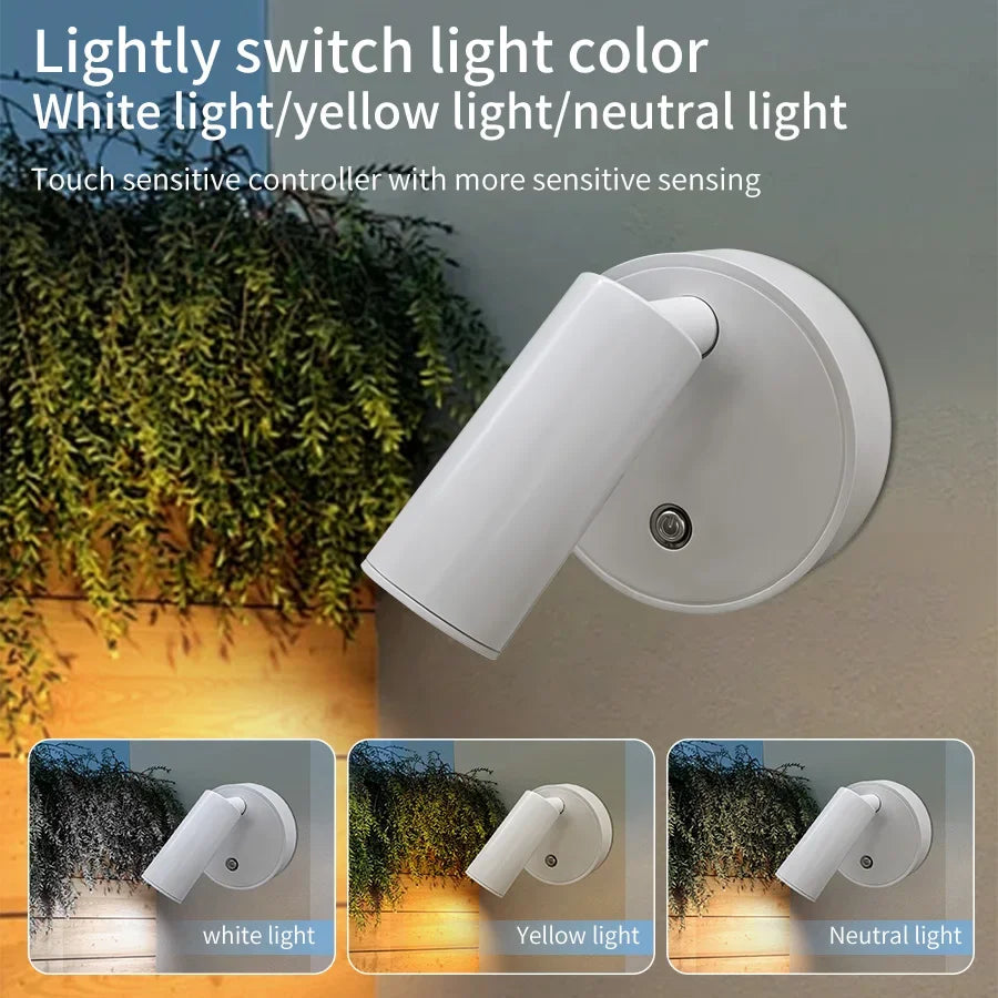 USB Rechargeable Magnetic LED Wall Lamp – Dimmable Touch Switch LED Wall Lamp PRIMED