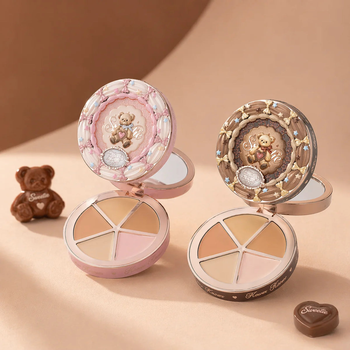 Flower Knows Sweetie Bear 4-Color Concealer Palette | Full Coverage