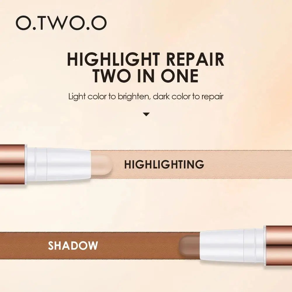 O.TWO.O Double-Ended Concealer & Highlighter Contour Stick