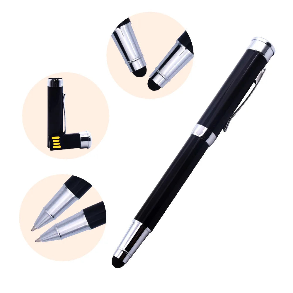 Pen USB Flash Drive 2.0 | Ballpoint Writing Pen Memory Stick USB Flash Drive Pen PRIMED