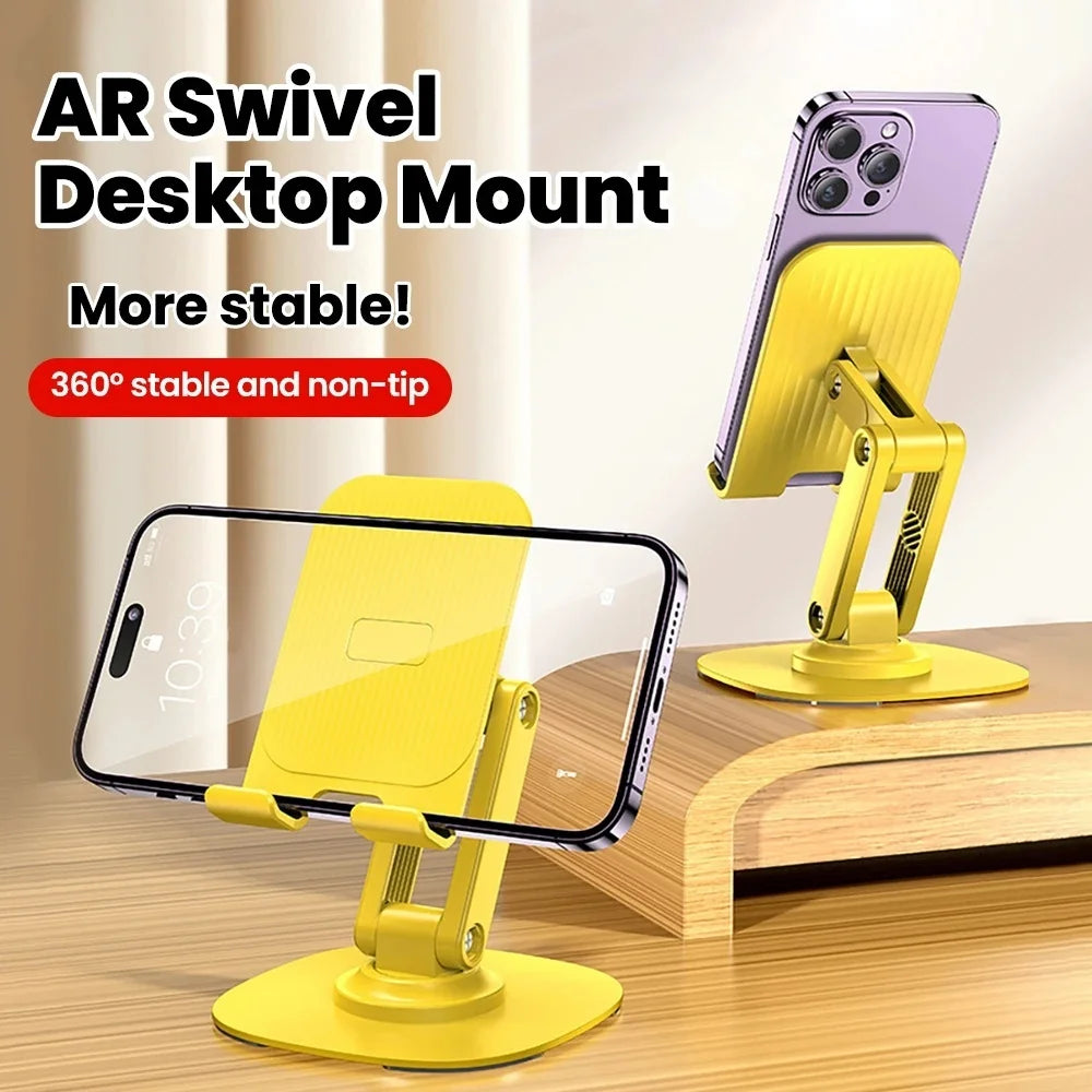 Universal 360° Rotating Phone Stand – Foldable Desktop Holder Phone Stand PRIMED