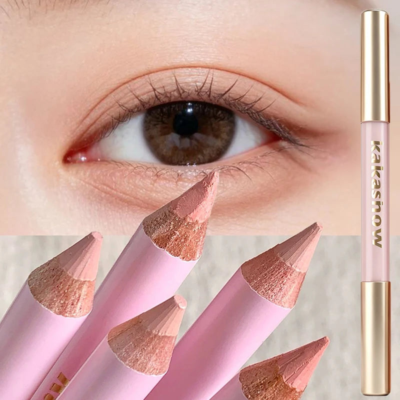 Double-Ended Lying Silkworm Pencil | Eye Brightener Stick Eye Highlighter Pencil PRIMED