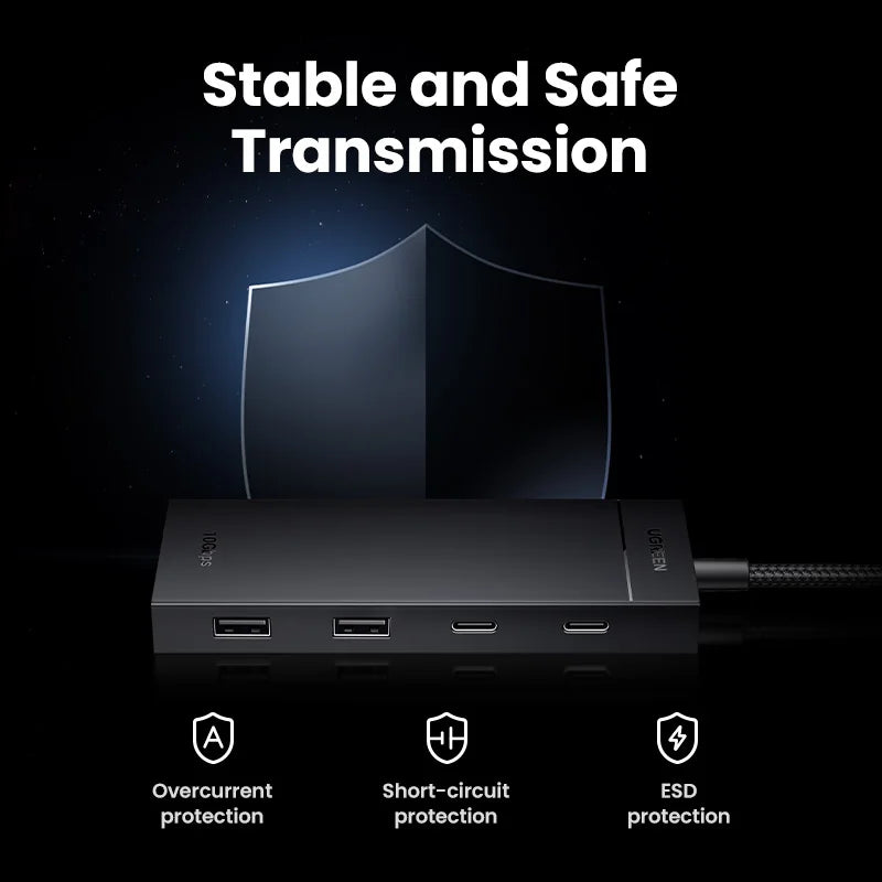 UGREEN USB-C Hub 10Gbps 4-Port USB 3.2 Gen 2 Adapter USB-C Hub PRIMED