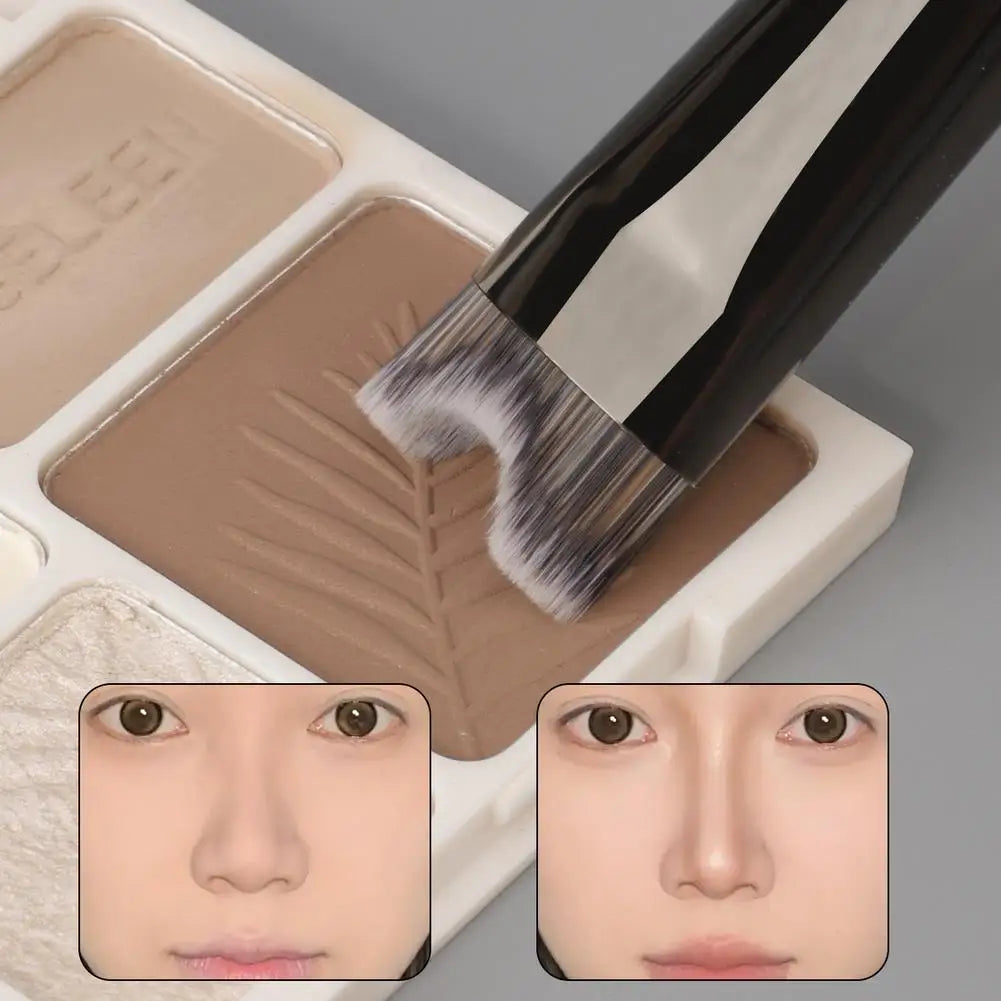 2-in-1 U-Shape Nose Contour & Blush Makeup Brush