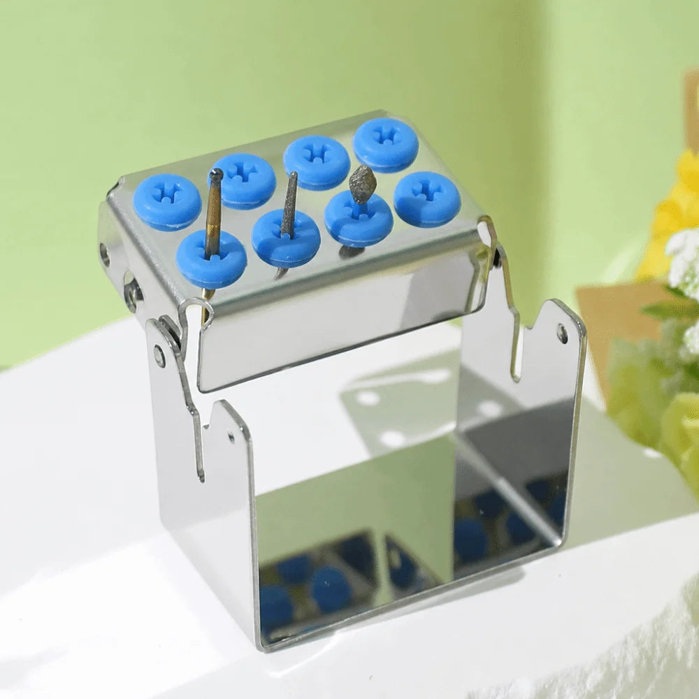 Stainless Steel Dental Bur Holder | 8/12/30 Holes Autoclavable