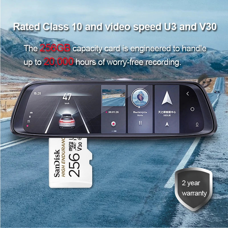 SanDisk MicroSD Card 32GB–256GB C10 U1 4K | Cameras & Dash Cams MicroSD Memory Card PRIMED
