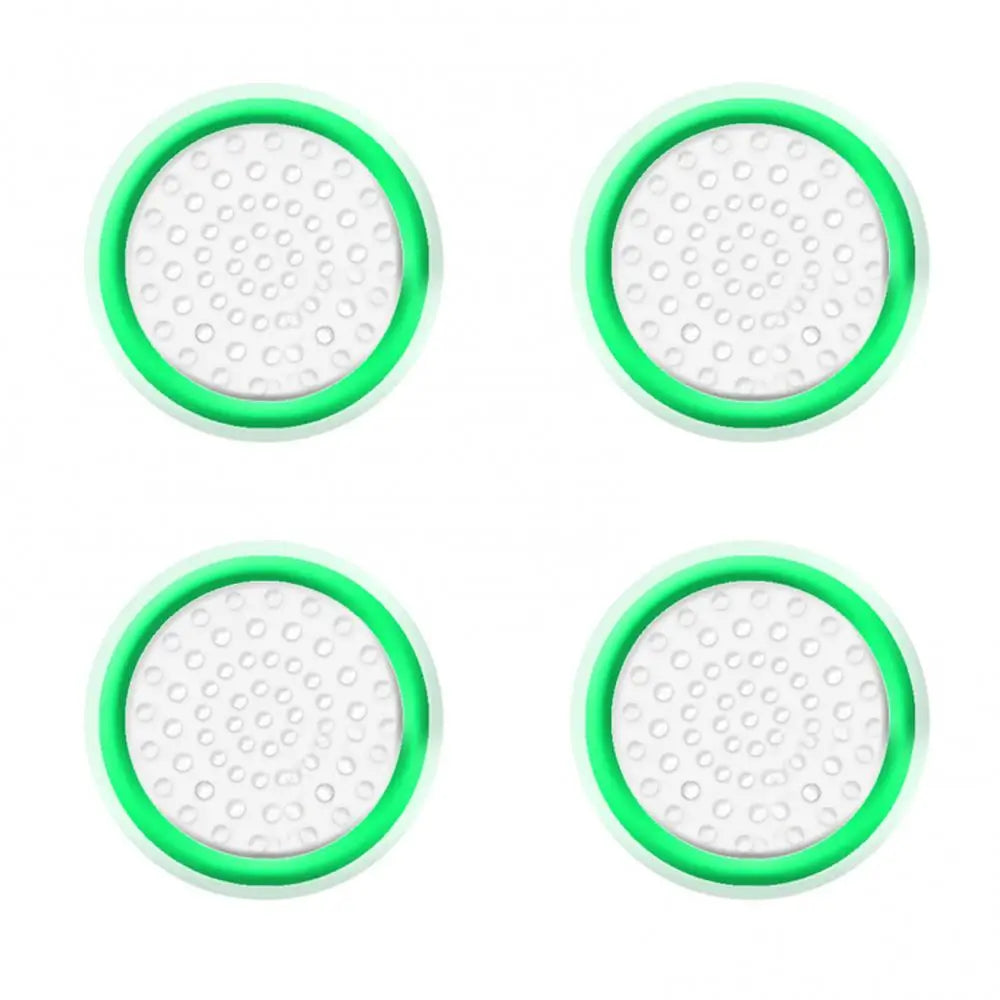 Silicone Thumb Stick Grip Caps for PS4, Xbox One & 360 (4pc) Controller Grip Caps PRIMED Dark GreenWhite