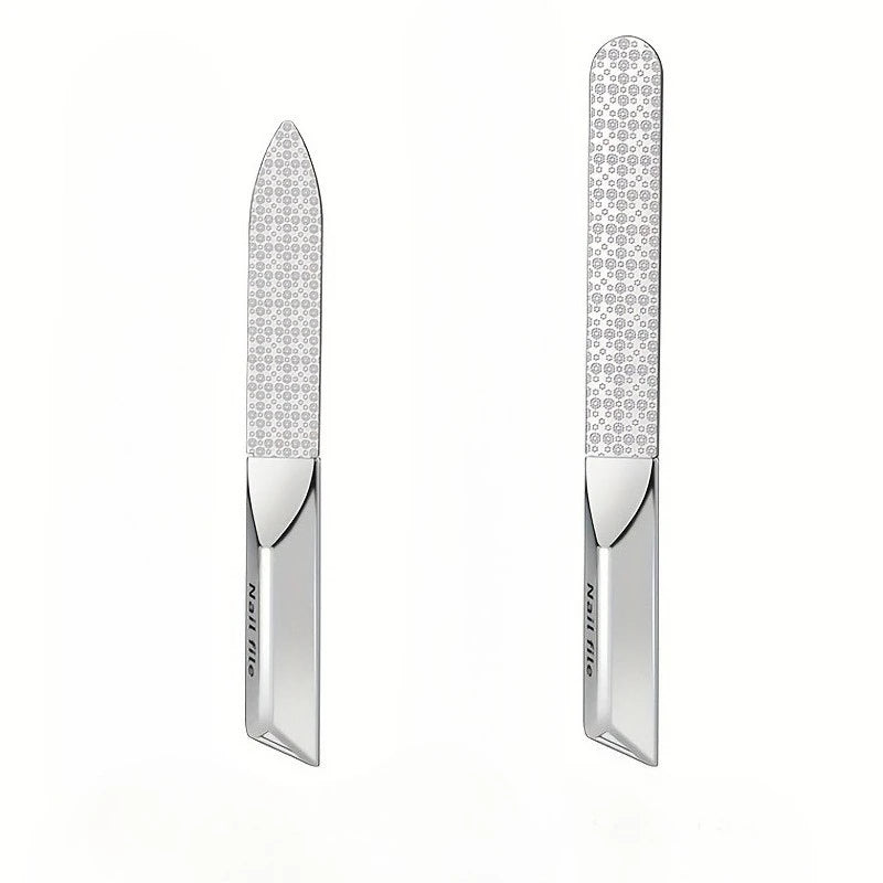 Ouriner 2-Piece Double-Sided Stainless Steel Nail File Set Nail File Set PRIMED 2 pcs no tube