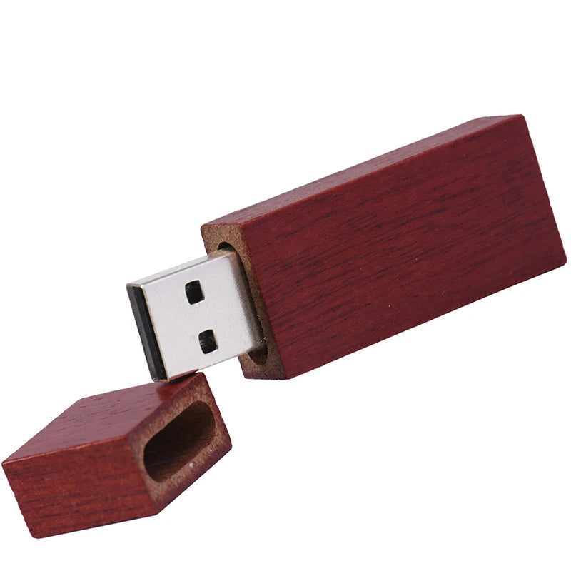 Wooden USB Flash Drive Walnut & Maple | 4GB–64GB Pen Drive