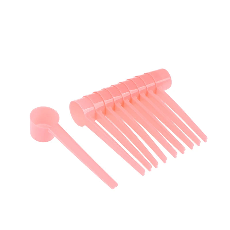 10-Pack Food Grade PP Plastic Measuring Spoons 1g–10g Set Measuring Spoon Set PRIMED pink 10pcs