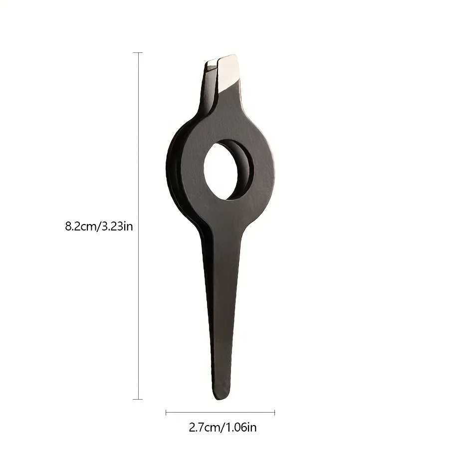 Stainless Steel Slant Tip Tweezer – Hollow Handle Grooming Tool