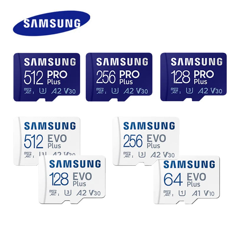 Samsung EVO Plus Micro SD Card 64GB–512GB U3 A2 V30 4K Micro SD Card PRIMED