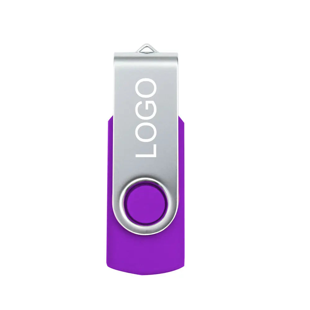 Rotatable Colorful USB 2.0 Flash Drive 8GB–128GB Metal Pen Drive USB Flash Drive PRIMED