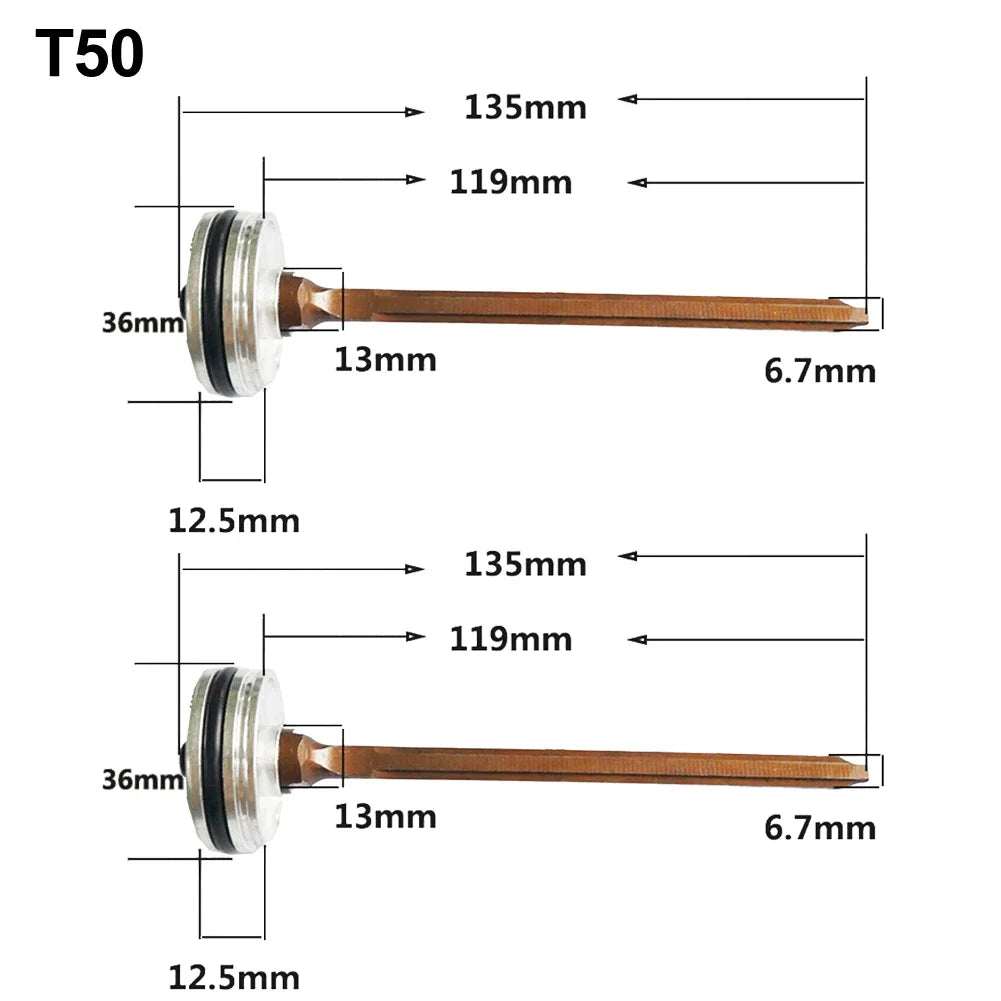 Pneumatic Nailer Pin Replacement – Steel Spare Parts 2 Pc