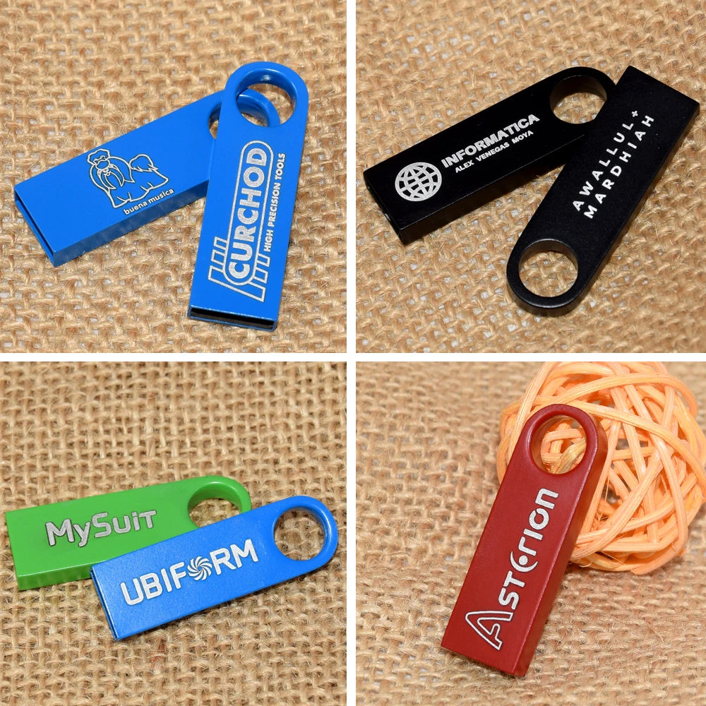 100-Pack Metal USB 2.0 Flash Drives | Custom Logo | 4–128GB USB Flash Drive PRIMED