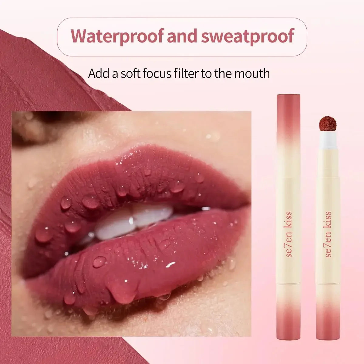 Se7en Kiss Velvet Matte Air Cushion Lip Cream | Waterproof