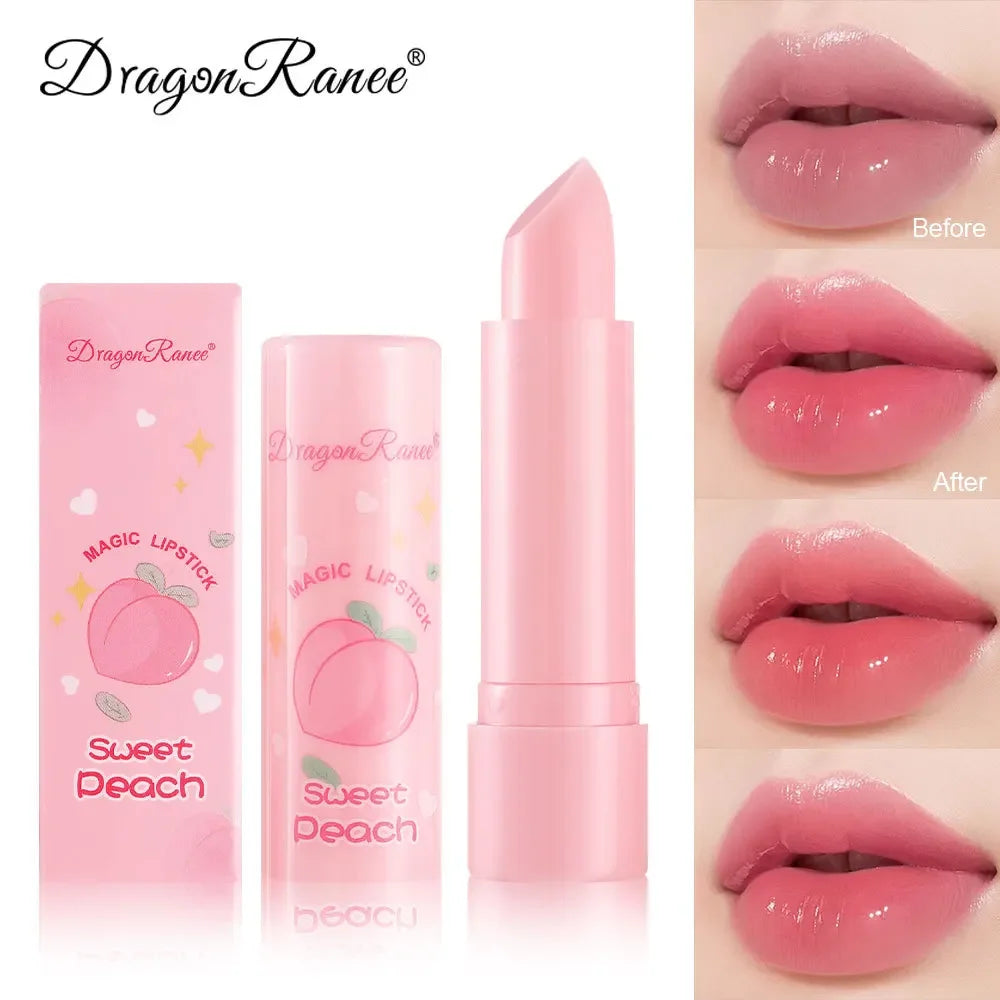 Dragon Ranee Color Shift Peach Jelly Lip Balm | Tinted Stain Tinted Lip Balm PRIMED
