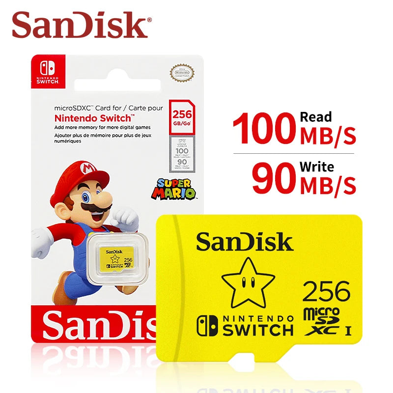 SanDisk microSDXC Card for Nintendo Switch – 64GB to 1TB MicroSD Memory Card PRIMED