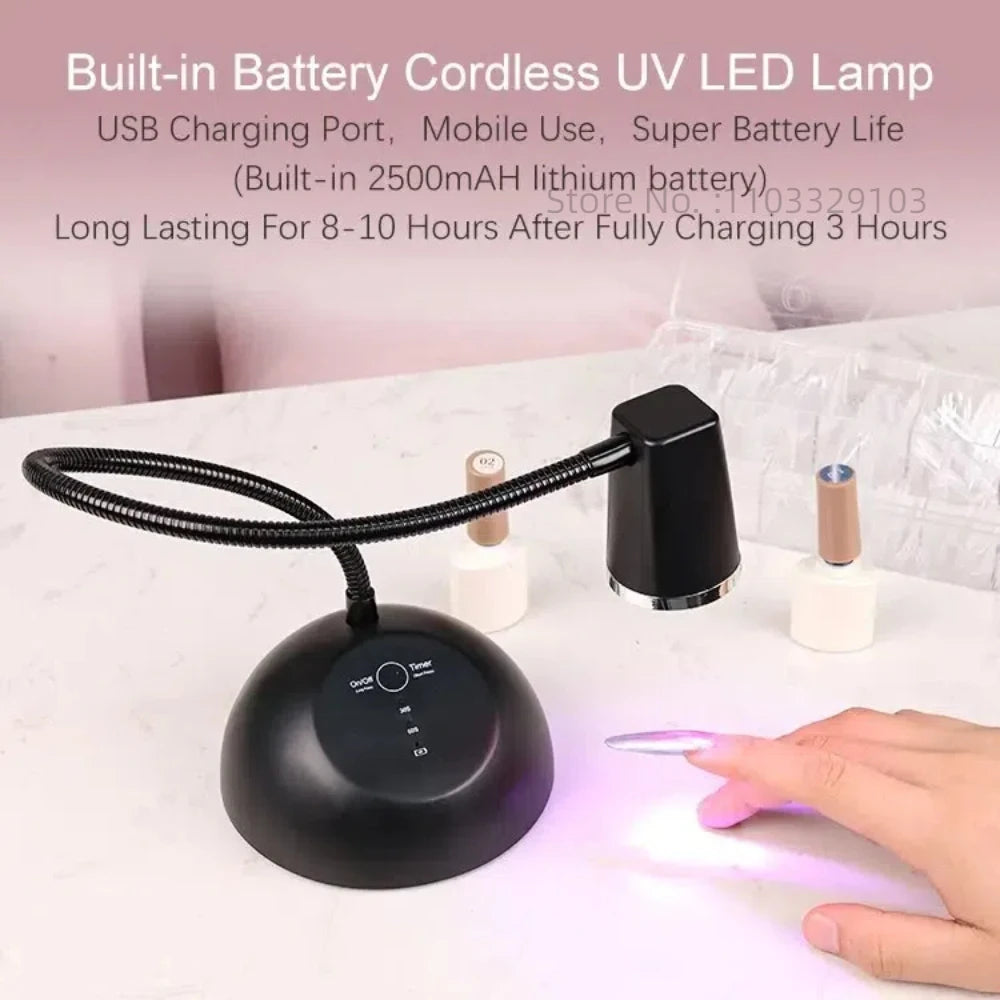 Portable UV LED Nail Lamp Dryer | USB Rechargeable Gel Light UV LED Nail Lamp PRIMED