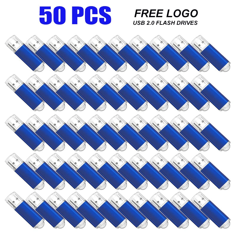 50-Pack USB 2.0 Flash Drives | Custom Logo | 128MB–128GB USB Flash Drive PRIMED