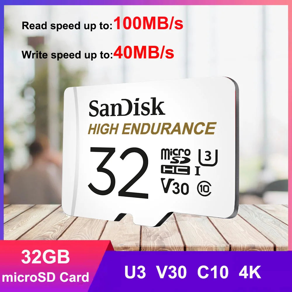 SanDisk MAX ENDURANCE MicroSD 32–256GB | 4K Dash Cam MicroSD Memory Card PRIMED HIGH ENDURANCE-32GB