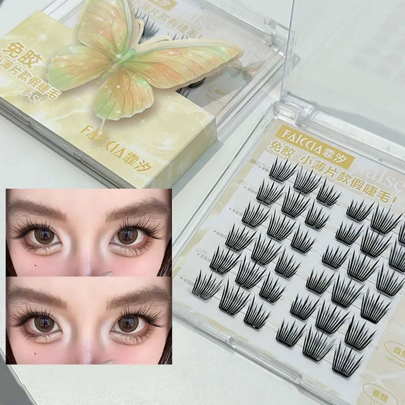 DIY Cluster Lashes – Glue-Free Natural False Eyelashes False Eyelashes PRIMED 01
