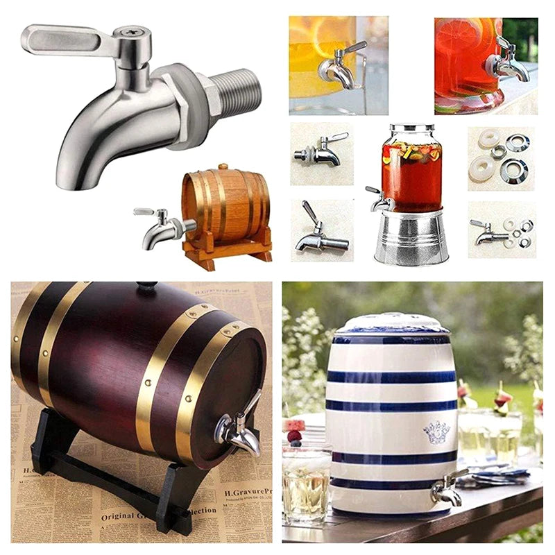 Stainless Steel Beverage Dispenser Spigot Replacement Faucet