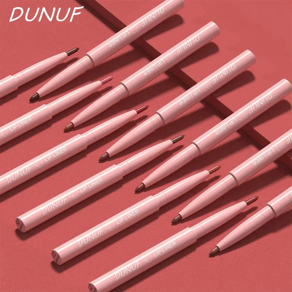 DUNUF 12-Color Matte Lip Liner Set – Waterproof & Long-Lasting Matte Lip Liner Set PRIMED