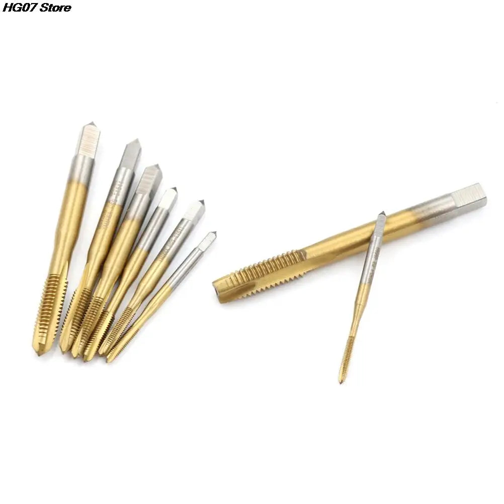 HSS Titanium Spiral Thread Tap Set M2–M8 Right Hand 3 Flute