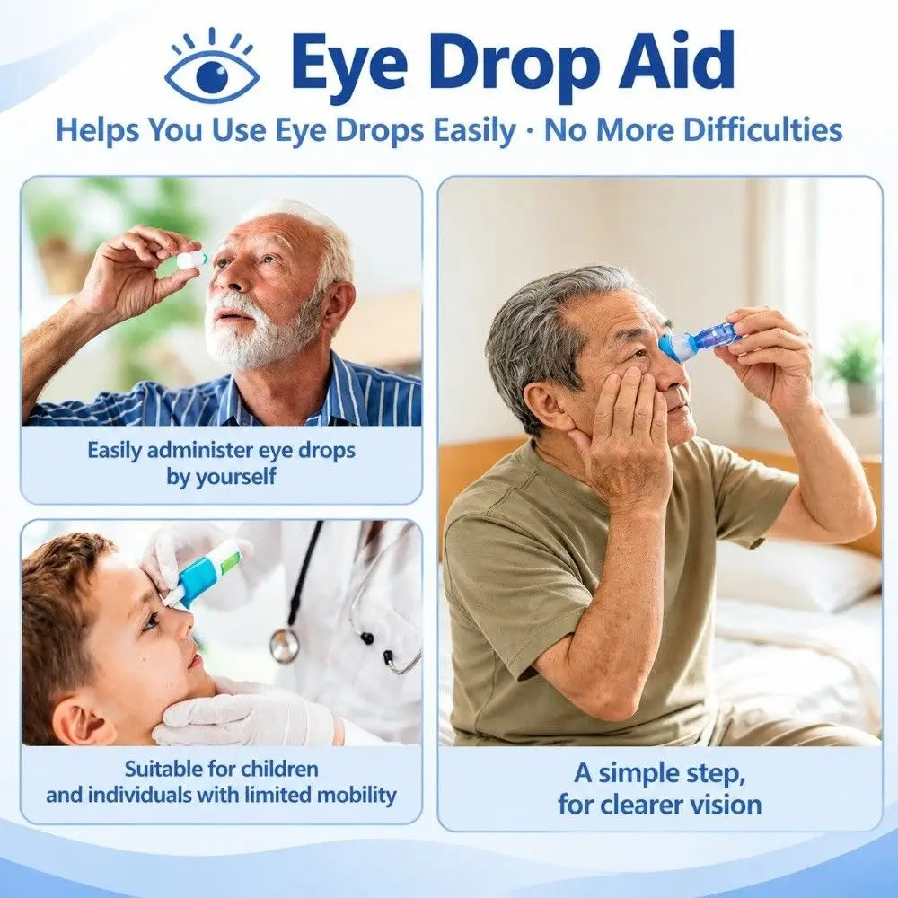 Reusable Eye Drop Guide – Universal Fit Dispenser Aid Tool