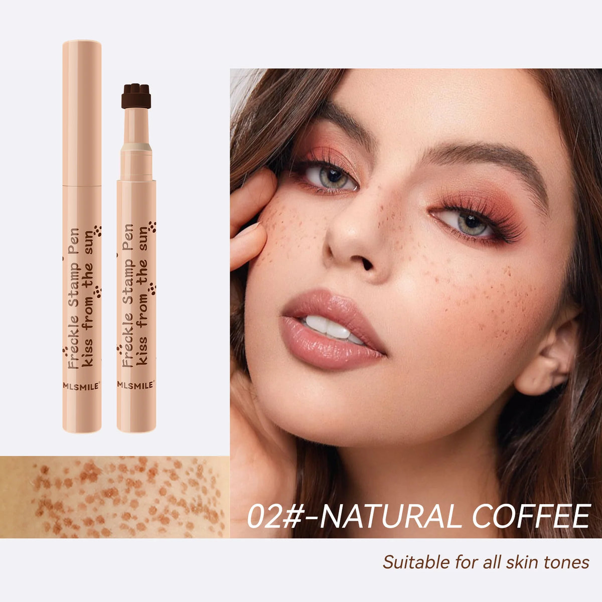 MLSMILE Waterproof Freckle Stamp Pen – Natural Fake Freckles