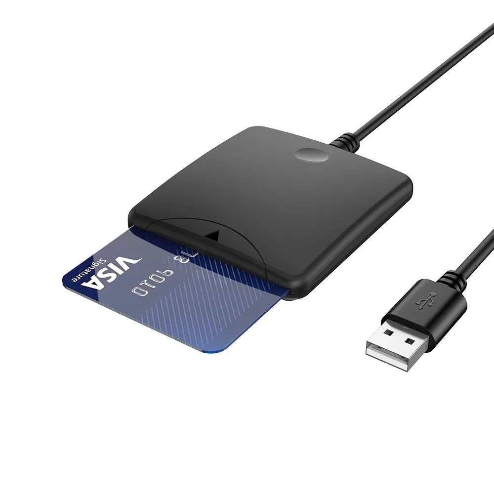 UTHAI 4-in-1 USB 3.0 Card Reader – CF MS SD TF | Mac & PC USB Card Reader PRIMED black