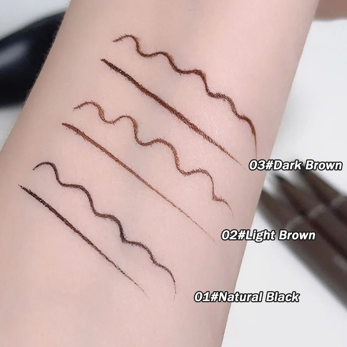 Curved Fine Tip Waterproof Liquid Eyeliner | Quick Dry Liquid Eyeliner Pen PRIMED