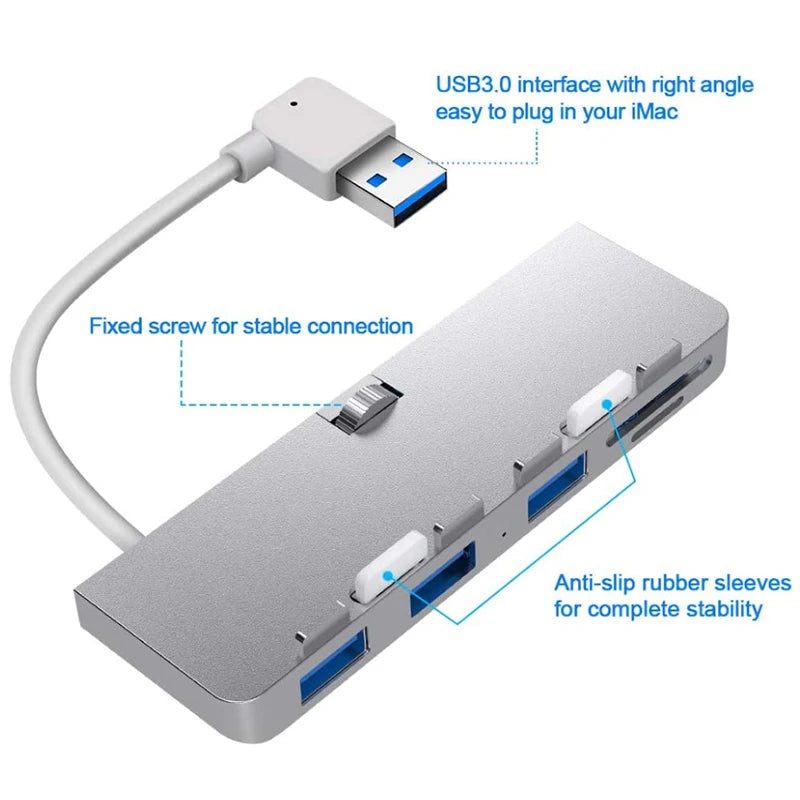 USB 3.0 Hub for iMac – 3 Ports + SD/TF Card Reader USB Hub PRIMED
