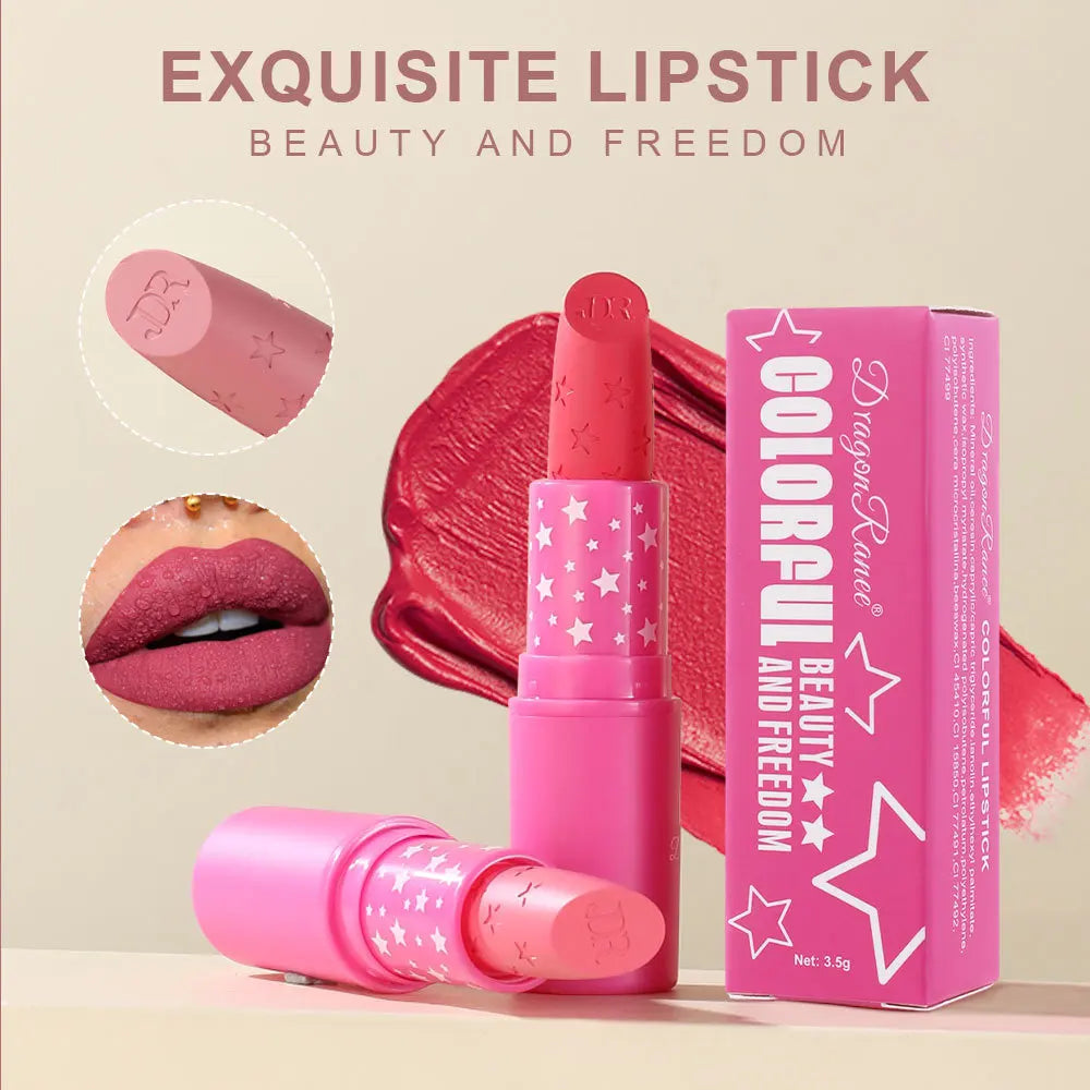 Dragon Ranee Matte Lipstick – Waterproof Long-Lasting Lip Stain Matte Lipstick PRIMED