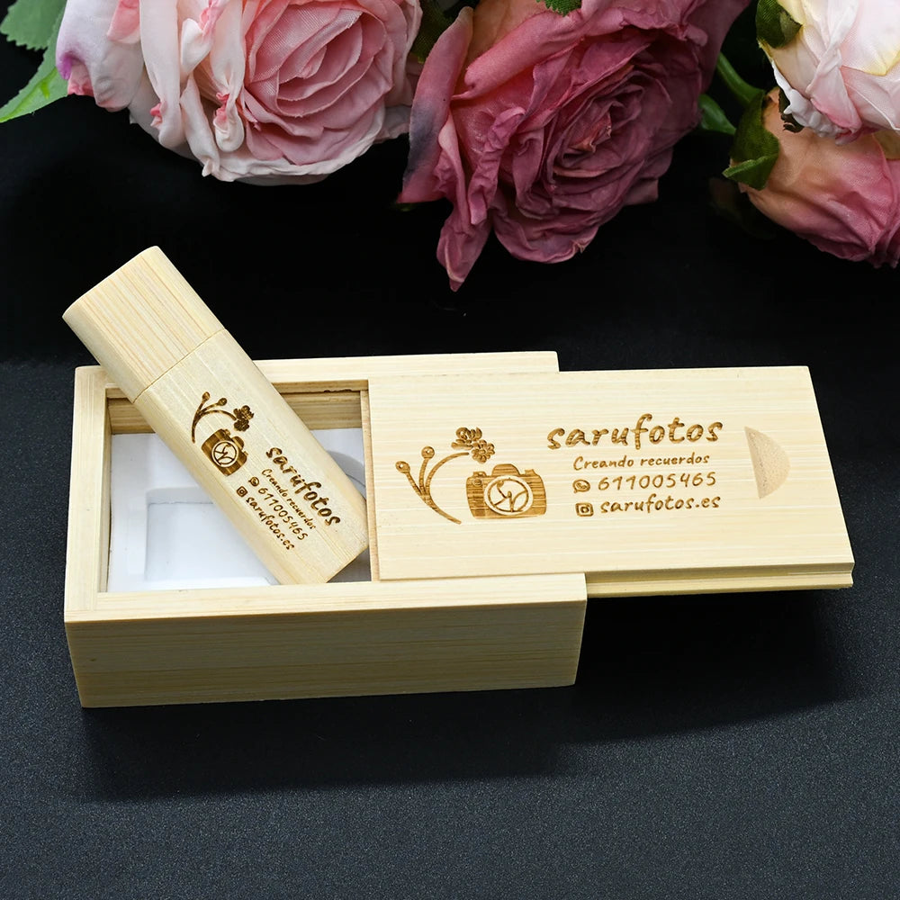 Wooden USB Flash Drive 4GB–64GB | Free Custom Logo Gift USB Flash Drive PRIMED