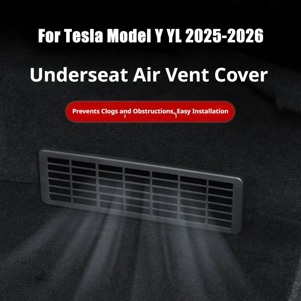 Tesla Model Y 2025-2026 Under-Seat Rear Vent Cover Pair