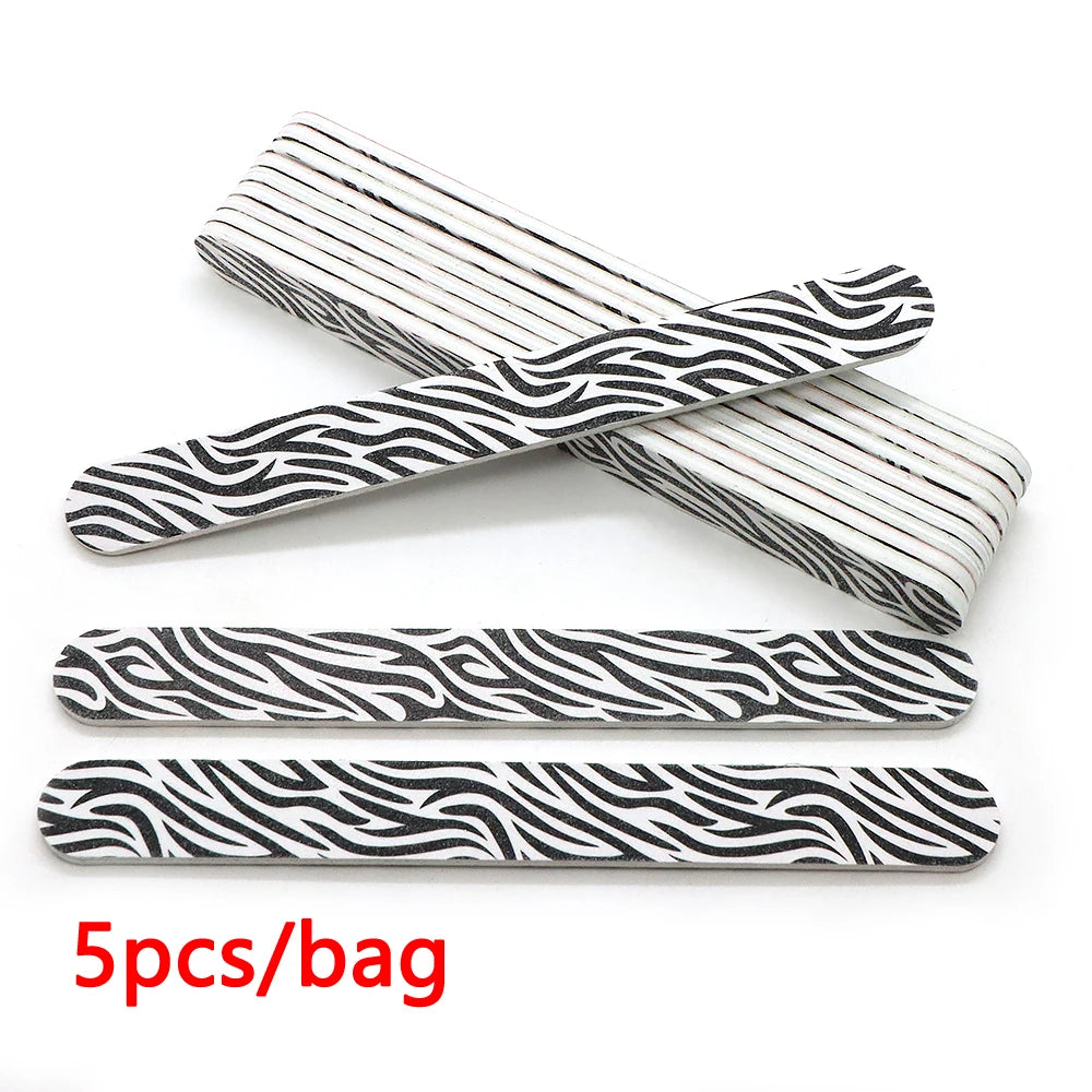 Professional 180/180 Nail Files for Manicure & Pedicure – 5/10/30 Pcs